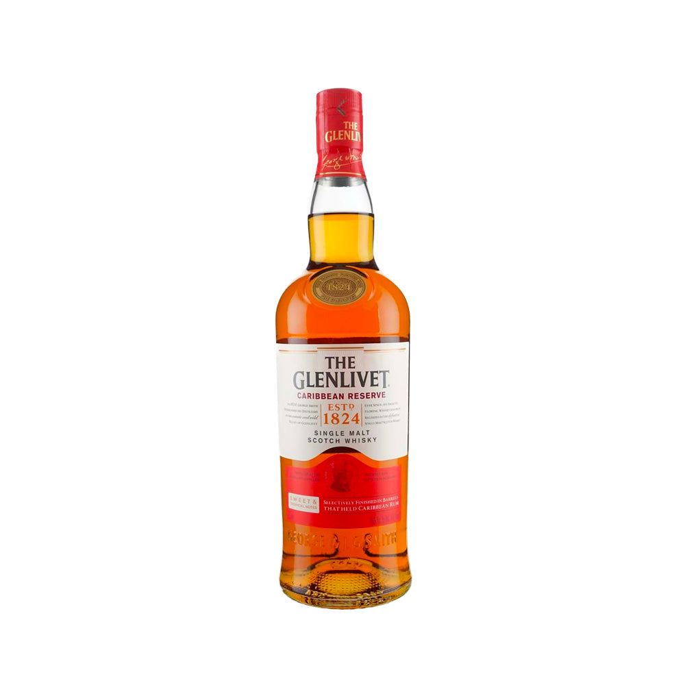 WHISKY THE GLENLIVET CARIBEAN RSV 6/750 - THE GLENLIVET - Compralo en CorinneRegalos.com