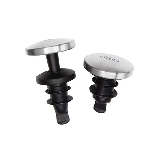 NO SPILL WINE STOPPER SET - OXO - Compralo en CorinneRegalos.com